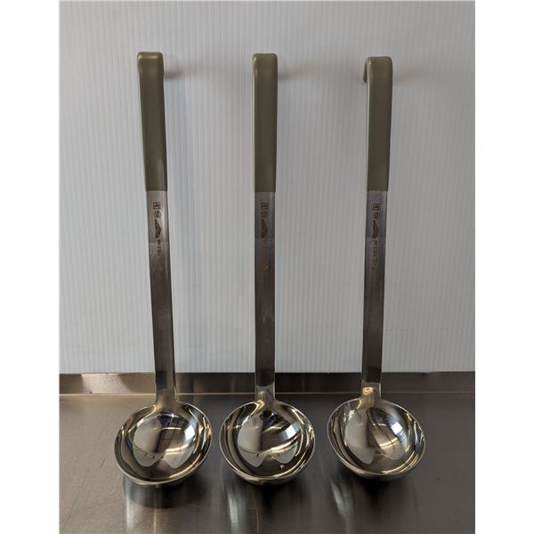 Vollrath 4oz Stainless Steel Ladles - Lot of 3 &Front B