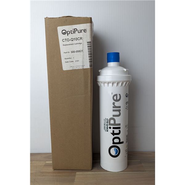 CTO-Q10CR OptiPure 300-05821 Water Filter Replacement Cartridge &Front 3