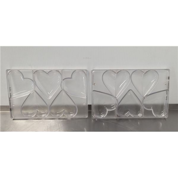 Large Heart Chocolate Mold - Lot of 2 &L2-19/Front C