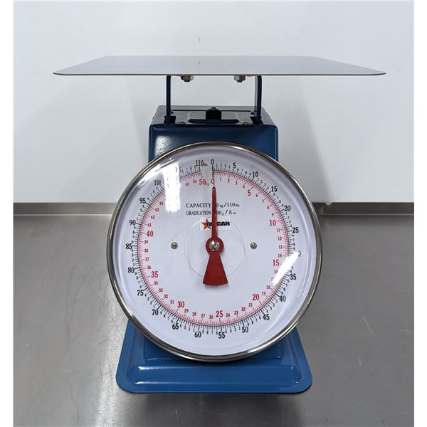 110lb Capacity Spring Dial Scale, Omcan 10854 &L2-1