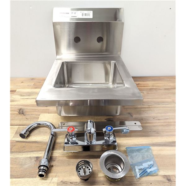 Small Handsink with Faucet, Omcan 46507 &MR2-3