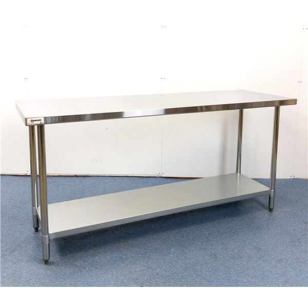 24" x 72" Stainless Work Table, Omcan 22068 &MR7-1