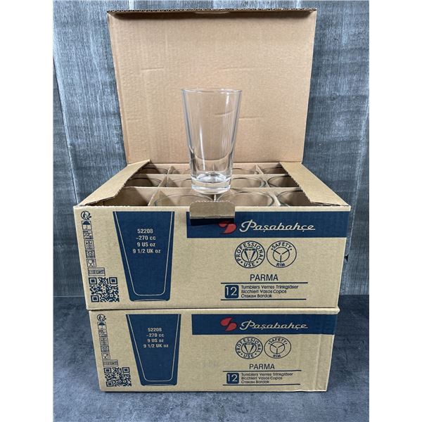 9.25oz Pasabahce Parma Mixing Glasses - Lot of 24 &FG785/L2-2