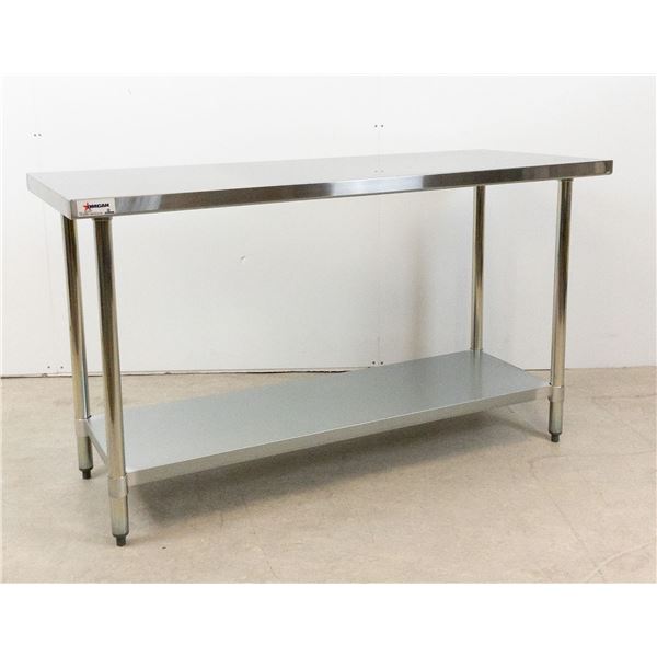 24" x 60" Stainless Work Table, Omcan 22067 &MR6-1