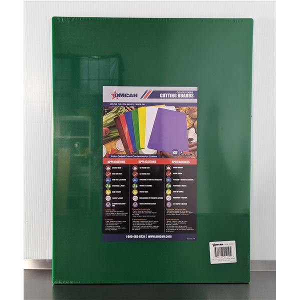 18" x 24"  Green Cutting Board, Omcan 41210 &L12-B