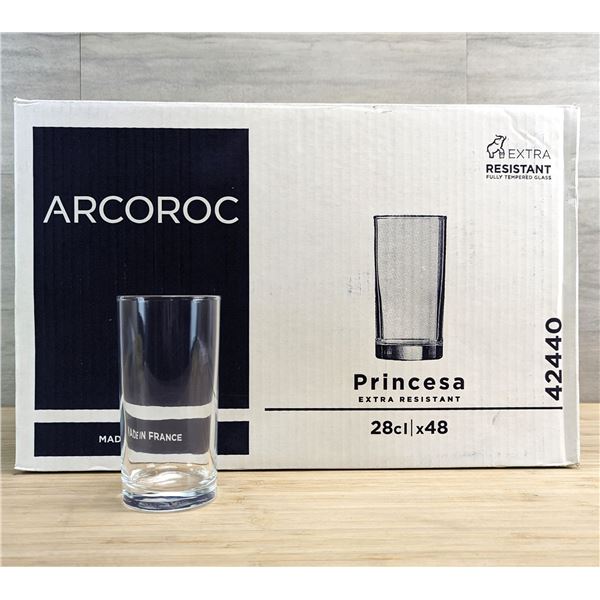 10oz Princesa Highball Glasses, Arcoroc 42440 - Lot of 48 &L1-2