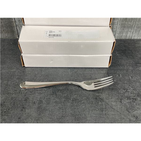 Cloud Heavy Weight Dessert Forks, Sola MB270 - Lot of 60 (5 boxes) &CC2
