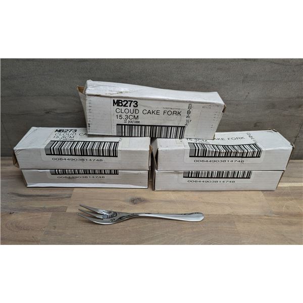 Cloud Heavy Weight Cake Forks, Sola MB273 - Lot of 60 (5 boxes) &L6-CR2