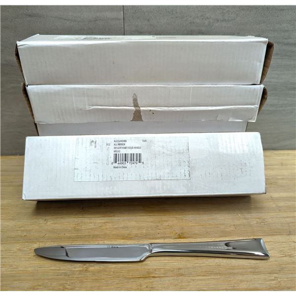 Alessandria Dessert Knives, Sola MB205 - Lot of 60 (5 boxes) &L6-CR2