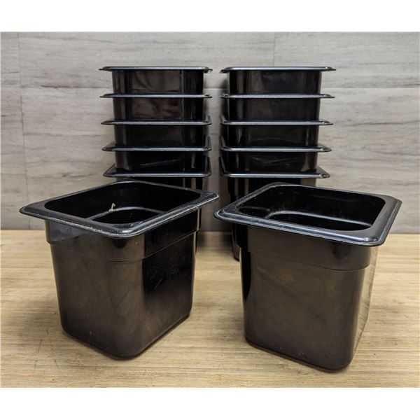 1/6 Size Food Pans/Inserts - Lot of 12 &RBD4-2