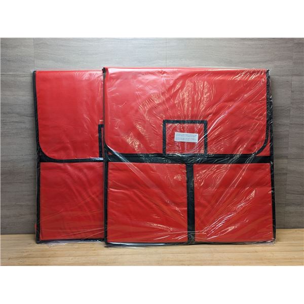 22" x 22" Pizza Delivery Bags, Omcan 40649 - Lot of 2