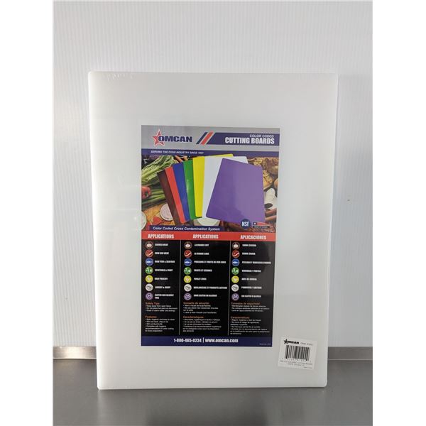 15" x 20"  White Cutting Board, Omcan 41202 &L12-B