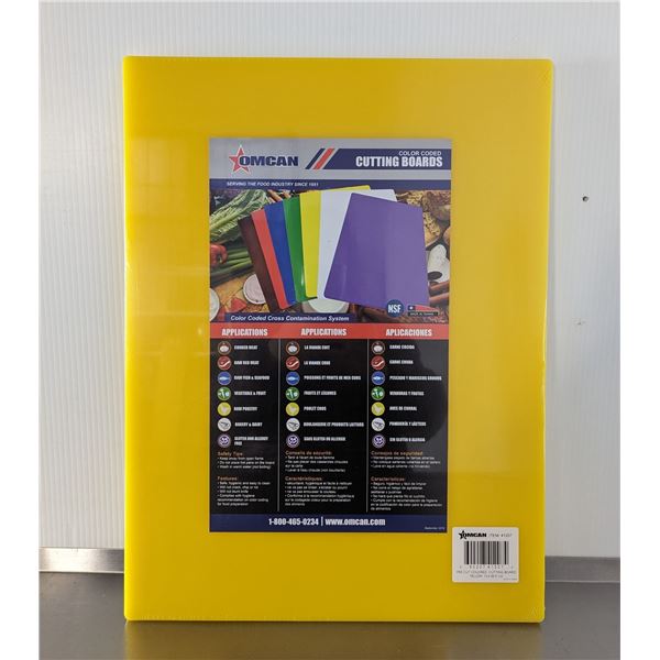 15" x 20"  Yellow Cutting Boards, Omcan 41207 &L12-B