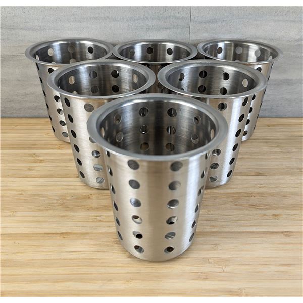 Stainless Cutlery Cylinders - Lot of 6 &JR 5250/L7R-2