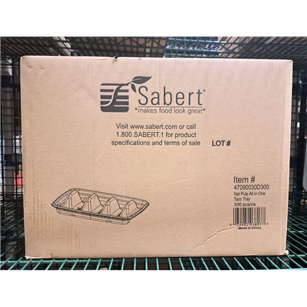 Sabert Taco Tray - Lot of 300 ( 1 case ) &EC5