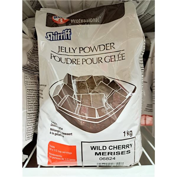 Shirriff Jelly Powder Wild Cherry  1kg - Lot of 7 &Frigidaire1