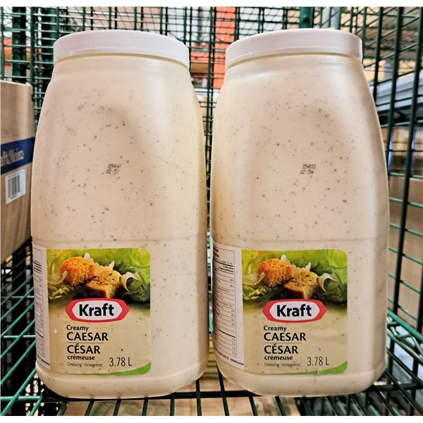 Kraft Caesar Dressing 3.78L - Lot of 2 &EC3