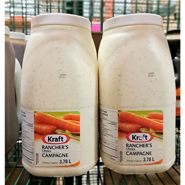 Kraft Rancher's Dressing 3.78L - Lot of 2 &EC3