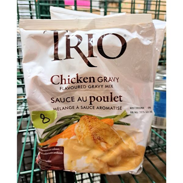 Trio Chicken Flavoured Gravy Mix 637g - Lot of 8 &EC3
