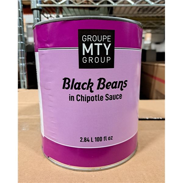MTY Black Beans in Chipotle Sauce 2.84L - Lot of 6 &CS1