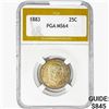 Image 1 : 1883 Kingdom of Hawaii Quarter PGA MS64
