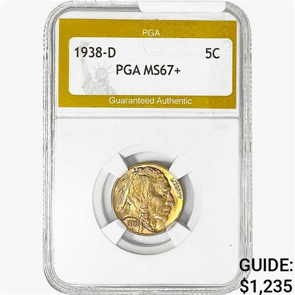 1938-D Buffalo Nickel PGA MS67+