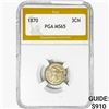 Image 1 : 1870 Nickel Three Cent PGA MS65