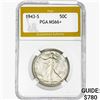 1946-S Walking Liberty Half Dollar PGA MS66+