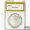 1883-S Morgan Silver Dollar PGA MS62+