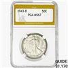 1943-D Walking Liberty Half Dollar PGA MS67