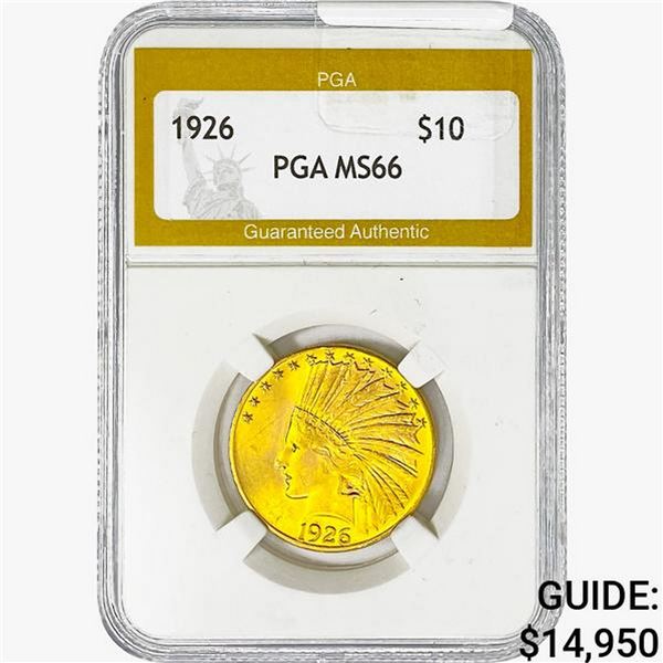 1926 $10 Gold Eagle PGA MS66