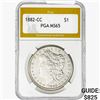 Image 1 : 1882-CC Morgan Silver Dollar PGA MS65