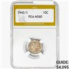 Image 1 : 1942/1 Mercury Silver Dime PGA MS60