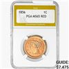 1856 Braided Hair Large Cent PGA MS65 RED