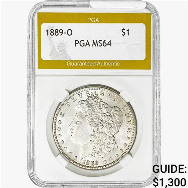 1889-O Morgan Silver Dollar PGA MS64