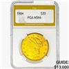 Image 1 : 1904 $20 Gold Double Eagle PGA MS66