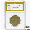 Image 1 : 1805 Draped Bust Large Cent PGA AU50