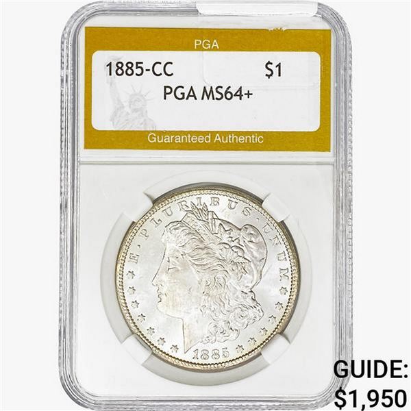1885-CC Morgan Silver Dollar PGA MS64+
