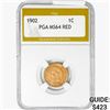 Image 1 : 1902 Indian Head Cent PGA MS64 RED