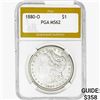 1880-O Morgan Silver Dollar PGA MS62