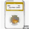 Image 1 : 1860 Seated Liberty Quarter PGA PR66+ CAMEO