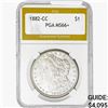 Image 1 : 1882-CC Morgan Silver Dollar PGA MS66+