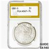 Image 1 : 1881-S Morgan Silver Dollar PGA MS67+ PL