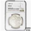 Image 1 : 1899 Morgan Silver Dollar NGC MS62