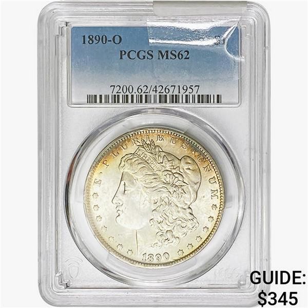 1890-O Morgan Silver Dollar PCGS MS62