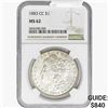 Image 1 : 1883-CC Morgan Silver Dollar NGC MS62