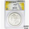 Image 1 : 1890 Morgan Silver Dollar ANACS MS62