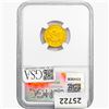 Image 2 : 1907 $2.50 Gold Quarter Eagle NGC MS64