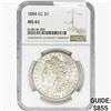 Image 1 : 1884-CC Morgan Silver Dollar NGC MS61