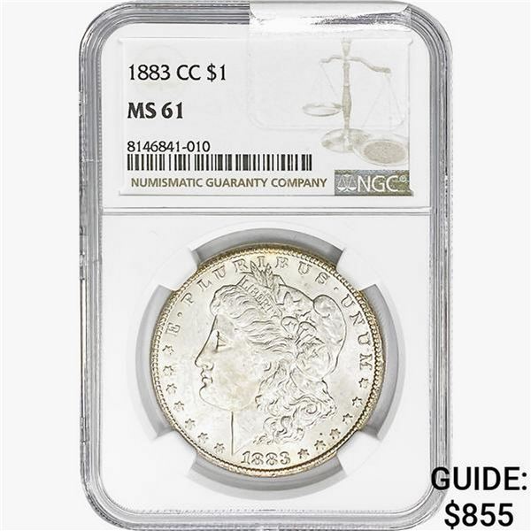 1885-CC Morgan Silver Dollar NGC MS61